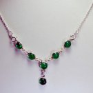 Riyo Green Onyx Direct Jewellery Silver Necklace Designs L 16in Sngaon-30001