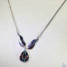 Riyo  Gemstone Friendship Jewellery Silver Sister Necklace L 16in Snmul-52006