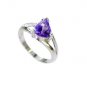 Riyo Amethyst Childrens Silver Jewellery Mourning Ring Sz 5 Srame5-2159