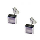 Riyo Rose Quartz Luxury Silver Jewelry Ear Hook Earrings L 2in Seroq-68016
