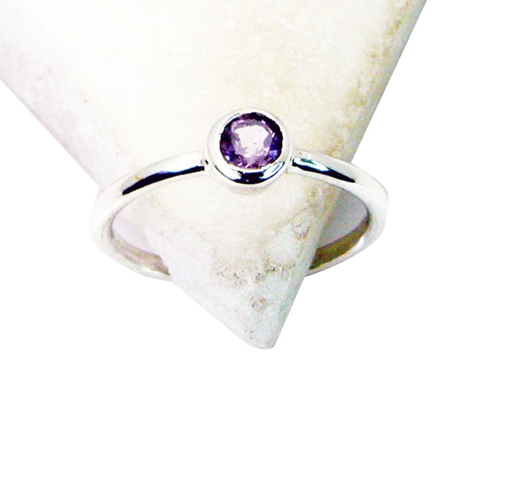 Riyo Amethyst Wholesale Silver India Classic Day Rings Jewellery Sz 7 Srame7-208