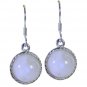 Riyo White 925 sterling silver Rainbow Earring yummy natural gemstone jewelry SE