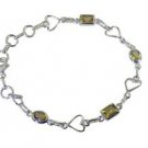 Riyo Yellow 925 sterling silver Citrine Bracelet charming handmade jewelry desig