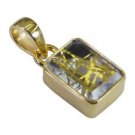 Riyo Multi Gold Plated Rutile Quartz CZ Pendant seductive vintage handmade jewel