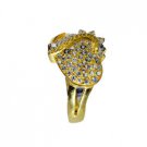 White Cz 18 Kt Gold Platings Bridal Rings