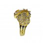White Cz 18 Kt Gold Platings Bridal Rings