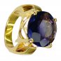 Amethyst Cz 18c Gold Polish Mothers Ring