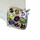 Riyo  Gemstone Silver Jewellery Design Silver Dome Ring Sz 7 Srmul7-52024
