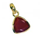 Riyogems Red Onyx Gold Plate Manufacturer Crossover Pendant L 1in Gppron-66003