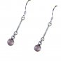 Riyo Rose Quartz Nepal Silver Jewelry Silver Earring L 2in Seroq-68020