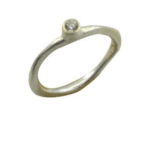 Riyo cubic zirconia925 Solid Sterling Silver Dependable Ring Srwhcz55-110029