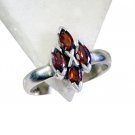 Riyo Garnet Silver Jewelry Sets Cocktail Ring Sz 7.5 Srgar7.5-26139