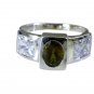 Riyo Tourmaline Unique Handmade Silver Jewellery Silver Engagement Ring Sz 5 Srt