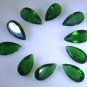 synthetic cubic zirconia Emerald cz loose Stone 1 Pieces 7 x 14 mm Pear Green f