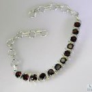 Riyo Garnet Cheap Jewelry Online Silver Daisy Bracelet L 7.5in Sbragar-26032