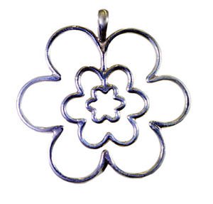 Riyo Plain Silver Clover Pendants L 2.5in Sppla-120020