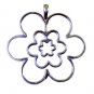 Riyo Plain Silver Clover Pendants L 2.5in Sppla-120020