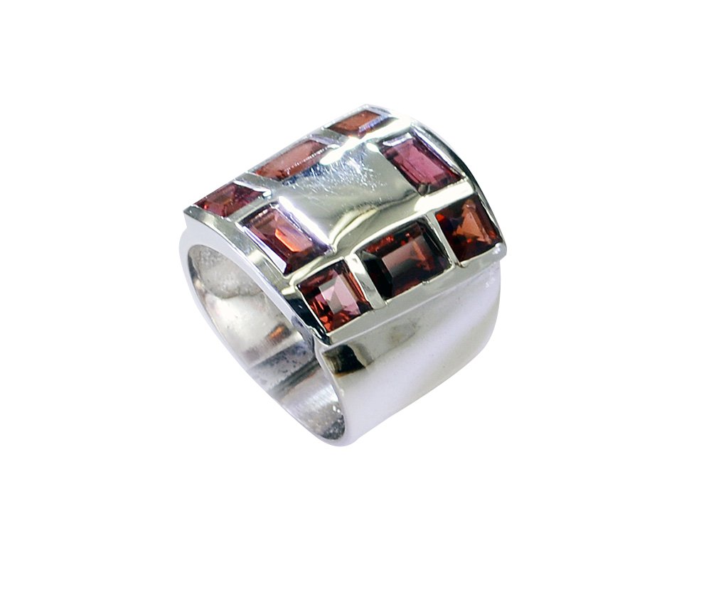 Riyo Garnet Indian Silver Online Silver Wrap Ring Sz 5 Srgar5-26226