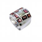 Riyo Garnet Indian Silver Online Silver Wrap Ring Sz 5 Srgar5-26226