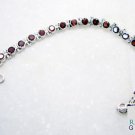 Riyo Garnet Beautiful Jewellery  Gem Silver Bracelet L 7.5in Sbragar-26006