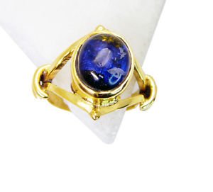 Riyo Dichroic Glass Gold Plated Wholesale Sports Ring Sz 8 Gprdgl8-22010