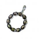 Riyo Smoky Quartz Silver 925 Jewellery  Pendants L 1.5in Spsqu-76008