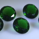 synthetic cubic zirconia Emerald cz loose Stone 1 Pieces 12 x 12 mm Round Green