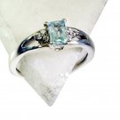 Riyo Blue Topaz Online Silver Jewellery Gimmal Ring Sz 7 Srbto7-10059