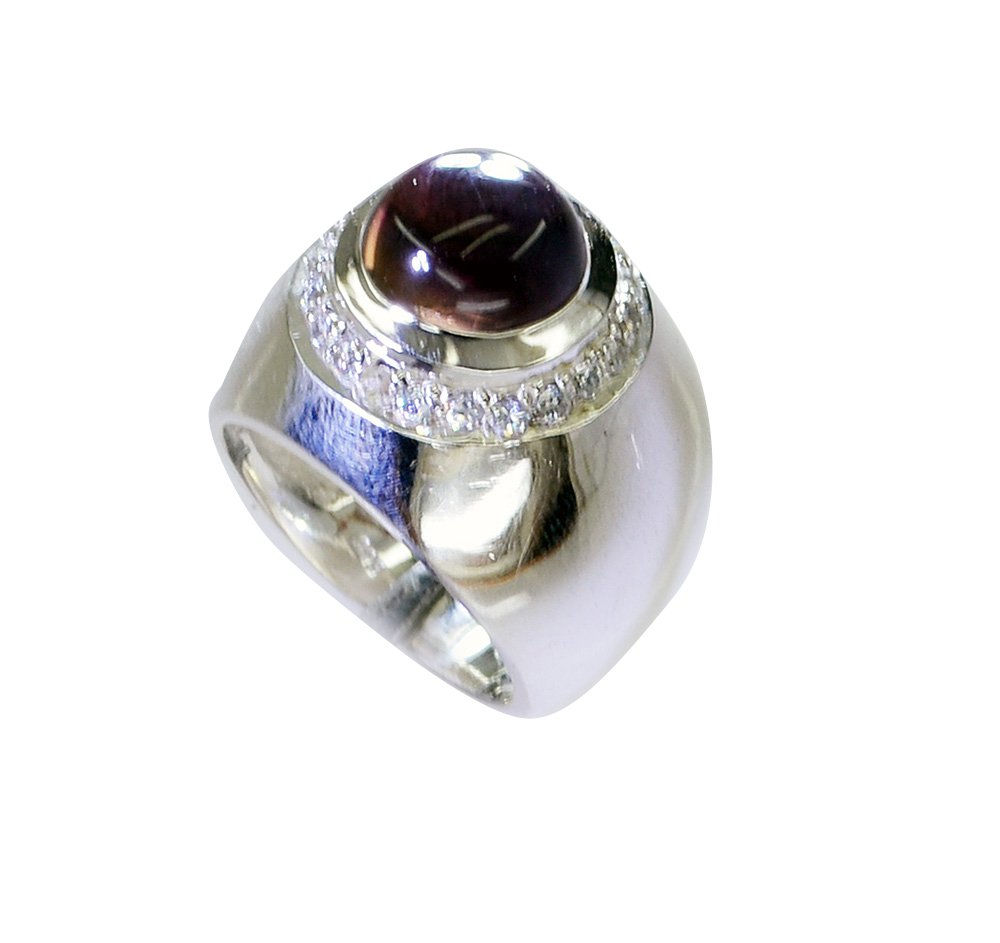 Riyo Amethyst Contemporary Design Your Own Silver Ring Sz 6 Srame6-2169