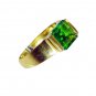 Emerald Cz Gold Polish Mood Ring