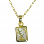 Riyo Multi Gold Plated Rutile Quartz CZ Pendant pleasing buy handmade jewellery