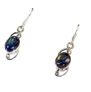 Riyo Labradorite Silver Jewelry Silver Drop Earring L 1.5in Selab-42010