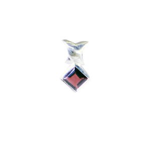 Riyo Garnet Online Silver Store Silver Pendant L 0.5in Spgar-26105