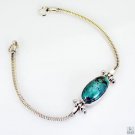 Riyo Turquoise Design Jewellery Solid Silver Charm Bracelet L 7.5in Sbratur-8200