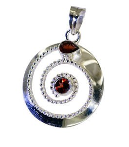 Riyo Garnet Gemstone Silver Jewellery Strand Pendant L 1.5in Spgar-26042