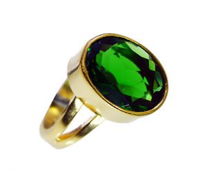 Emerald Cz Jewellery Gold Plated Mood Ring