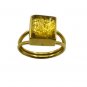 Riyo Dichroic Glass 18kt Gold Plated Hot Ring Gprdgl75-22030