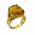 Riyo Golden Citrine Cz  18kt Gold Plated Set Ring Gprcicz70-94061