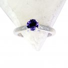 Riyo Amethyst Unique Handmade Silver Silver Stacking Ring Sz 5 Srame5-2066