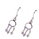 Riyo Rose Quartz Nice Silver Jewelry Earring Silver L 2in Seroq-68022