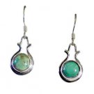 Riyo Turquoise Silver Design Jewellery Wedding Earring L 2in Setur-82036