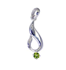 Riyo Peridot Statement Silver Jewellery Holiday Pendants L 1.5in Spper-58041