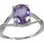 Riyo Purple 925 sterling silver Amethyst Ring dainty one of a kind handmade jewe