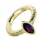 Garnet 18k Y Gold Plate Birthstones Ring