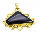 Riyogems Red Onyx 18-Kt Y Gold Fashion Tigger Pendant L 1.5in Gppron-66052
