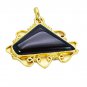 Riyogems Red Onyx 18-Kt Y Gold Fashion Tigger Pendant L 1.5in Gppron-66052