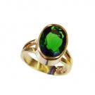 Riyo Emerald Cz 18 Kt Gold Platings Gimmal Ring Sz 6 Gpremcz6-96075
