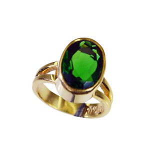 Riyo Emerald Cz 18 Kt Gold Platings Gimmal Ring Sz 6 Gpremcz6-96075