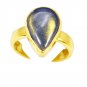 Riyo Labradorite Gold Plated India Gimmal Ring Sz 6 Gprlab6-42002