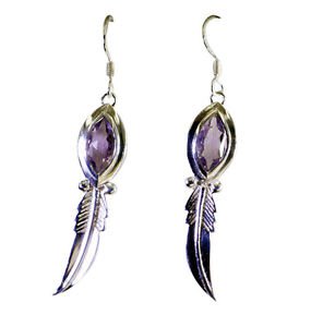 Riyo Amethyst India Silver Jewelry Rajasthan Gemstone Seame-2063